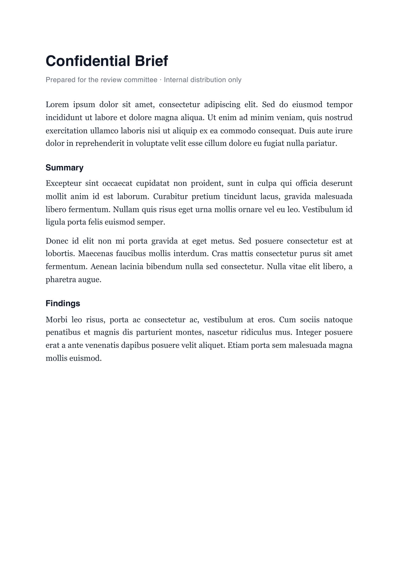 A document page shown before and after the wave-text overlay